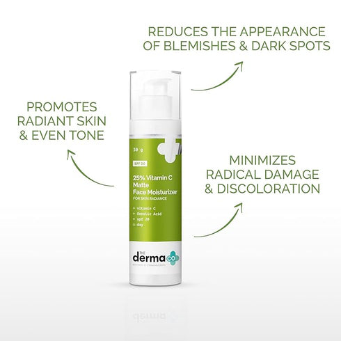 The Derma co 25% Vitamin C Matte Face Moisturizer With Ferulic Acid & SPF 20
